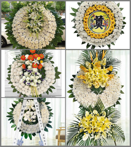 湖北咸宁市赤壁市新店镇花亭桥村花圈速递